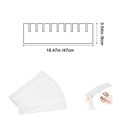 TOPBATHY 34 divisori per cassetti, 47 x 9 cm