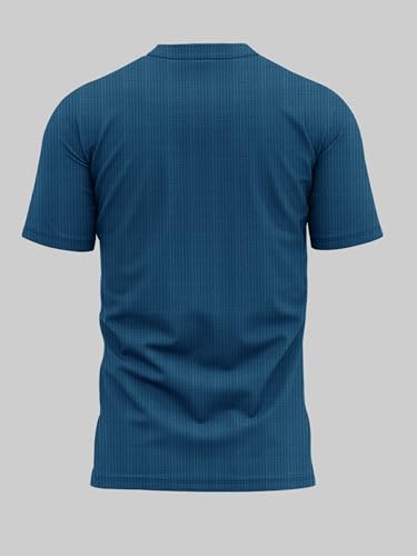 Image of Noble Monk Men's Regular Fit Band Neck T-Shirt | Half Sleeve | Casual T-Shirt