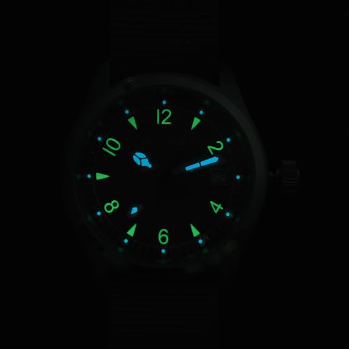 Image of TACTICAL FROG Militado ML08 Field Watch Japanese Sweep VH31 / 515 Movt with Calendar, Men's Military Watch Sapphire Crystal 10 ATM Waterproof Analog Watches for Men