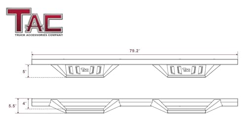 Estribos laterales TAC Sidewinder para Silverado/Sierra 1500 miniatura 4