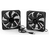 Durable: Le ventilateur de châssis utilise des roulements hydrauliques, assurant durabilité et longue durée de vie. Les grilles métalliques de protection sur les côtés du ventilateur USB empêchent les pales de vous blesser les doigts et d'endommager le câble. Son format compact le rend idéal pour les petits espaces ; sûr et fiable, il est également très pratique