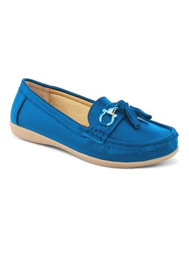 K KOMMY FASHIONS Stylish Womens Casual Shoes - Trendy and Comfortable Slip-on Loafers for Dress Office Fashion Blue-9 (B0CNND43H4) Amazon Price History, Amazon Price Tracker