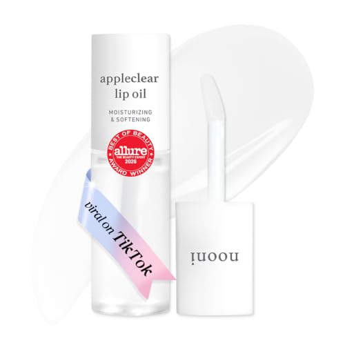 NOONI Korean Lip Oil - Appleclear - Plumping &amp; Hydrating Clear Gloss
