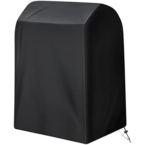 BBQ Cover Barbecue Grill Cover Waterproof - Heavy Duty 210D Oxford Fabric Outdoor Cover with Drawstring Windproof Dustproof UV Resistant Rip-Proof Black 80x66x100cm Cover