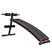Banc de musculation pliable banc abdominaux hauteur réglable 5 positions dim. 139L x 47l x 51-69 cm rouge noir