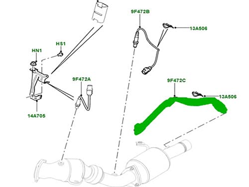 Sensor de oxígeno Land Rover LR049884 para Range Rover Evoque y Discovery miniatura 4
