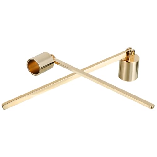 SOLUSTRE 2pcs Vintage Candle Snuffer Handle Stainless Steel Flame Extinguisher Elegant Candle Accessory for Home Decor