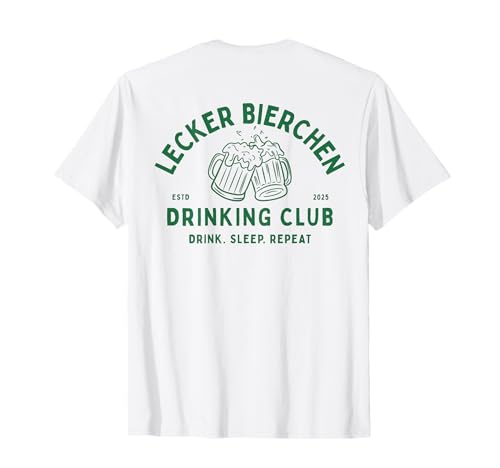 Lecker Bierchen Drinking Club | Malle Daydrinking Backprint T-Shirt