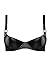 Marlies Dekkers 18407 Women's Femme Fatale Black Solid Colour Padded Underwired Half Cup Demi Cup Bra 75C