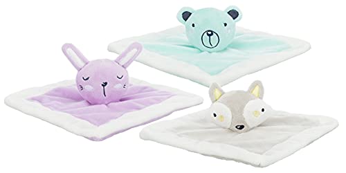 TRIXIE Schnuffeltuch für Welpen - Plüsch Knistertuch & Hundespielzeug mit weicher Oberfläche - interaktives Spielzeug zum Kuscheln & Beschäftigen 20 x 20 cm - 36178