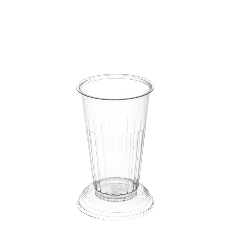 TAS-TY Plastic Sundae Cup/Knickerbocker Glory Cup (50, with Lids)