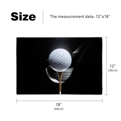 Set de table golf idée cadeau idéale pour golfeur lot de 6 pièces