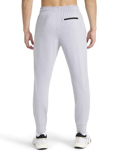 Reebok Men’s Dunk Jogger, Standard Fit, 30” Inseam, Lightweight Stretch Poly-Blend Fabric, Grey Heather, X-Large - image 4