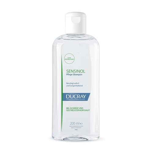 Ducray SENSINOL, Anti-Juckreiz Shampoo, dermatologische Haarpflege für trockene, juckende Kopfhaut, klinisch getestet, 200 ml