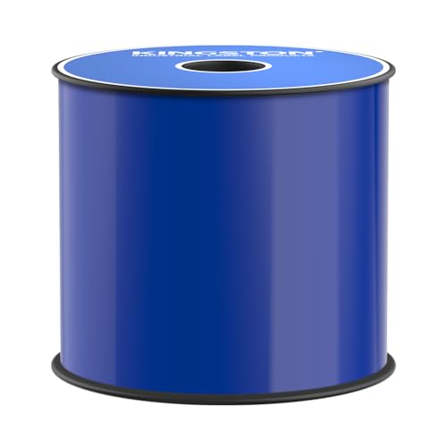 Kingston Premium Vinyl Label Tape, Blue, 4" x 150', Compatible with LabelTac Printers, DuraLabel, VnM SignMaker, SafetyPro, Viscom and Other Printers