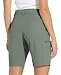 WILLIT Damen Shorts Wanderhose Kurze Hose Sommer Cargohose Radhose Stretch Sporthose Golfshorts Schnelltrocken Wander Outdoor Leichte Reise Shorts mit Taschen Graugrün L