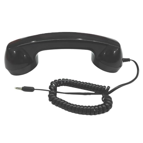 Auricular retro para teléfono fijo con cable y manos libres para decoración de hogar