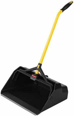 Rubbermaid Commercial Maximizer Heavy Duty Stand Up Debris/Dust Pan, Black (2018781)