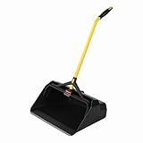 Rubbermaid Commercial Products Maximizer Heavy Duty Upright Debris/Dust Pan, Yellow, for Indoor/Outdoor Debris Collection