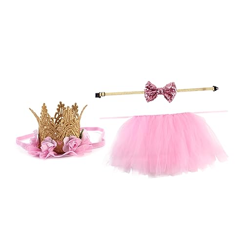 Disfraz para perro set 3 piezas rosa princesa