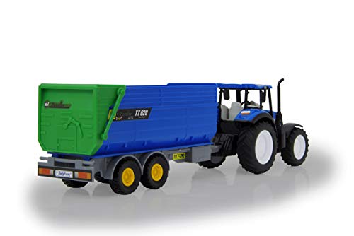 JAMARA 460528 - New Holland Traktor + Kipper Set 1:32 - offiziell lizenziert, Spielspaß für die kleinen Landwirte… – Bild 4