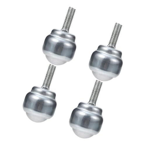 OSOLADY 4pcs Universal Ball Wheel Casters Roller Ball Bearing Ball Caster Ball Transfer Units Caster Balls Workbench Rollers Roller Ball Transfer Bearing Carbon Steel Silver