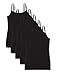 Produktbild Iris & Lilly Damen Unterhemd aus Baumwolle, 5er-Pack, Schwarz (Black), L, Label: L