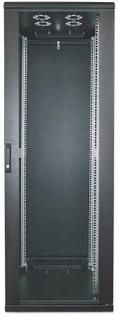 kab24® Netzwerkschrank Serverschrank Wandhehäuse Netzwerk Wandschrank Wandverteiler SOHO Schrank schwarz 19 Zoll 36 HE H:172,8 x B:80 x T:80cm
