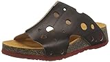 Obermaterial: Glattleder THINK! Damen KOAK chromfrei gegerbte, nachhaltige Pantolette, 0000 SCHWARZ/Kombi, 38 EU