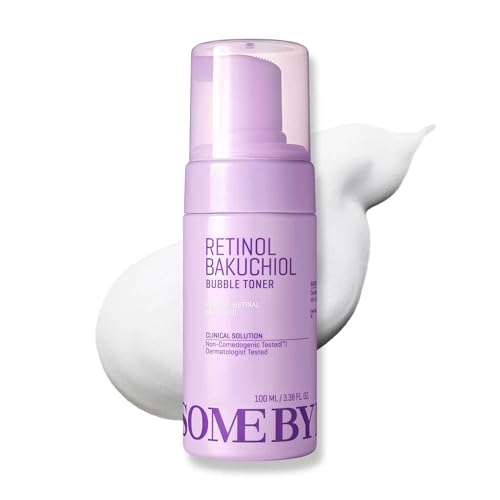 SOME BY MI Retinol Bakuchiol Bubble Toner – 100ml – Korean Retinol Face Toner for Glass Skin – Hydration, Radiance & Calming Care with Hyaluronic Acid, Centella & Niacinamide – Korean Skincare