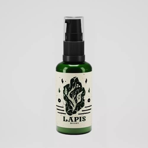 By Elementum Lapis Woody Beard Shaper Bálsamo para Barba para Hombres 50 ml Estilizado & Cuidado con Aceite de Aguacate Manteca de Karité & Cera de Abejas Fragancia amaderada-floral Uso diario