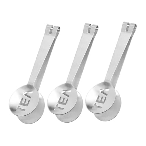 Homoyoyo 3 pezzi Pinze in Acciaio Inossidabile per Bustine di Tè Spremiagrumi Compatto e Resistente per Cucina Portabustine Ergonomiche e Facili da Usare per Tè Ghiaccio e Snack