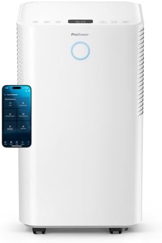 Pro Breeze OmniDry Dehumidifier 12L/Day with WiFi, 2L Reservoir, ...