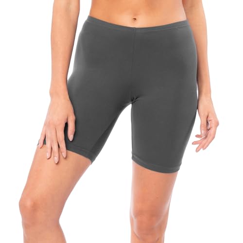 Image of Sexy Basics Women's Cotton Stretch Active Slip Shorts | 3 Pack & 6 Pack Boy Short Boxer Briefs