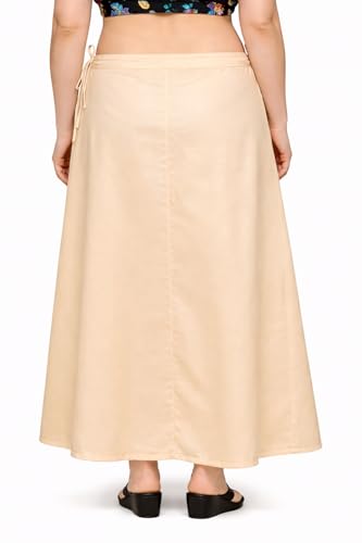 Image of CITIX Pure Cotton Petticoat for Woman Saree | Adujastable Drawstring Waist