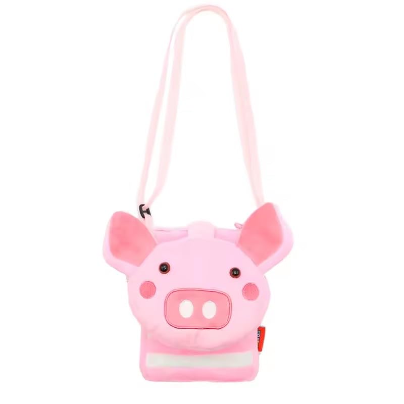 Mochila Infantil, Mochila Para Meninos E Meninas Fofos Animais De Pelúcia Pequena Mochila Para Creche Para Crianças Bolsa Transversal Para (Abelha) (Porco)
