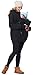 Produktbild Be Mammy Damen Fleece Übergangsjacke Umstandsjacke BE20-181 (Schwarz, 42)