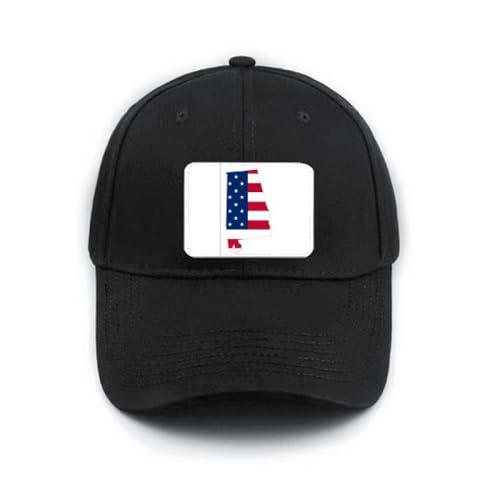 Casquette de baseball Alabama no/no noire aux finitions soignées et coupe classique