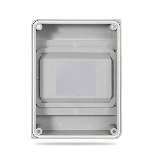 Image of MOLLOM DIN Rail Circuit Breaker Distribution Protection Box with ABS Transparent Cover, IP66 Waterproof for Indoor Wall Circuit Breaker 5 Way