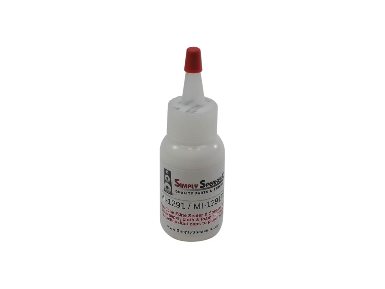 Speaker Repair Adhesive, Dust Cap, Cone Edge Sealer, White, MI-1291