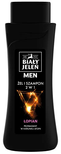 Gel e shampoo 2 in 1 bardana da uomo BIAŁY JELEŃ