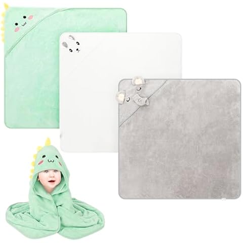 GSrenyu Hooded Baby Towel Set for Newborns Cover