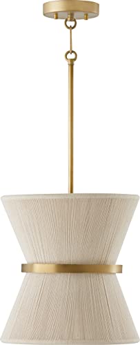 Capital Lighting 341211NP Cecilia Transitional Art Deco Luxe Hand-Wrapped Bleached