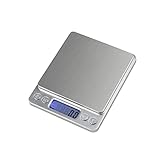  Báscula de cocina de 10/5/4/3/2/1/0,5 Kg, 1/0,1/0,01g, pantalla LCD Digital de alta precisión, báscula eléctrica for alimentos, herramientas de pesaje de cocina Balanza Digital de Cocina, Multifunción