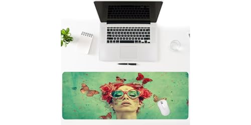 Tapis de souris grand format papillon, le cadeau de bureau idéal - 3