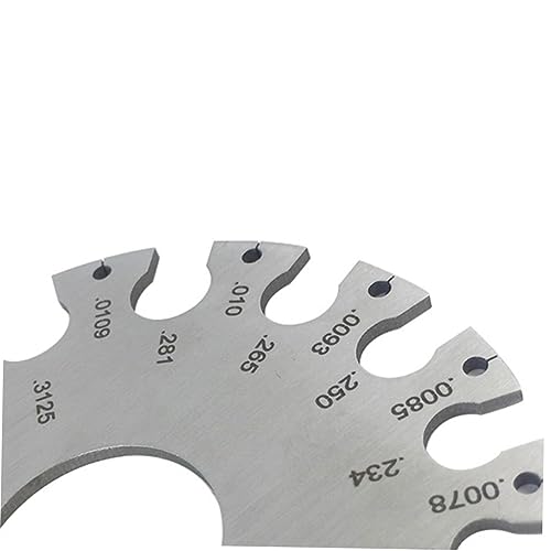 OUNONA Calibrador de espesor de metal de acero inoxidable, alta precisión, herramienta portátil para inspección miniatura 5