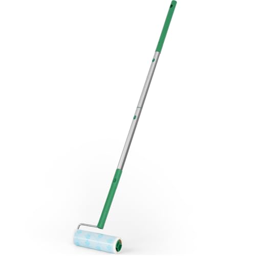 UNIKON Lint Roller Sticky Roller Pet Hair Roller, Long Handle Sticky Mop with 4-Foot Extendable...