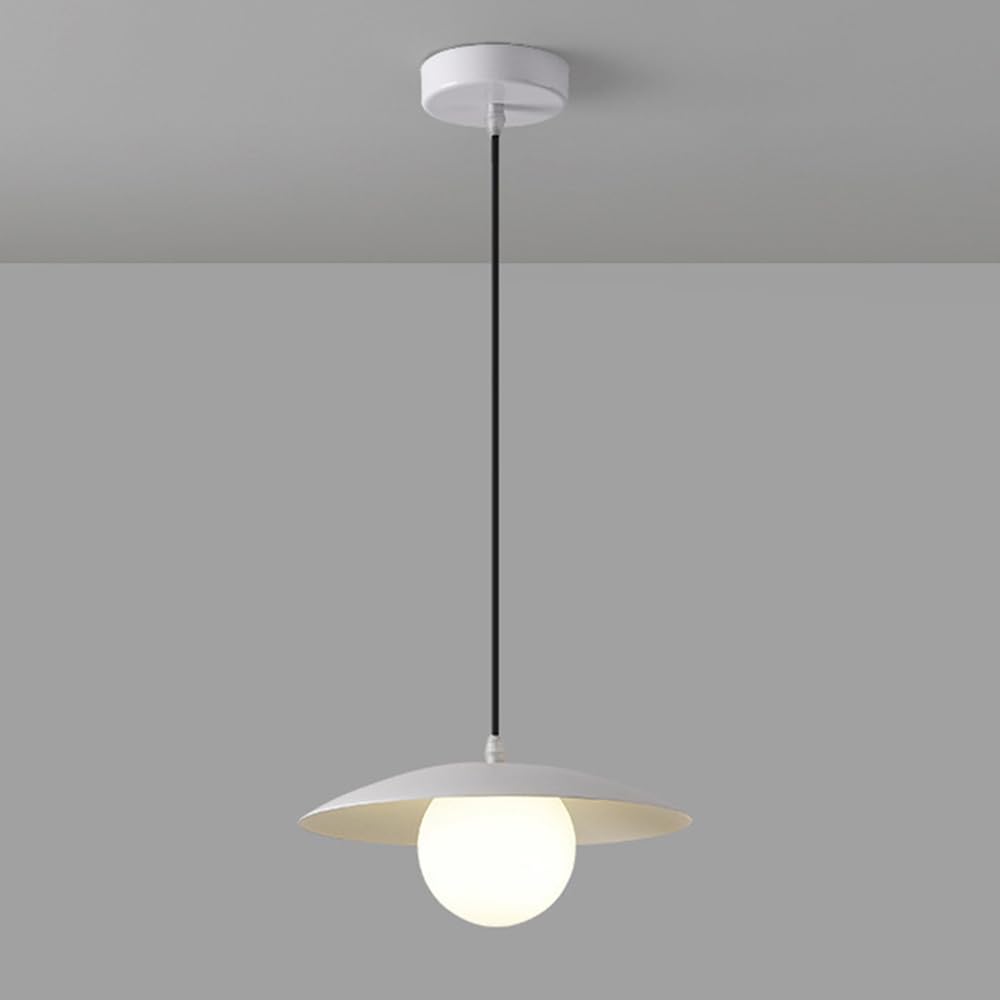 Luces de isla de cocina minimalistas blancas para crear un ambiente moderno en tu comedor