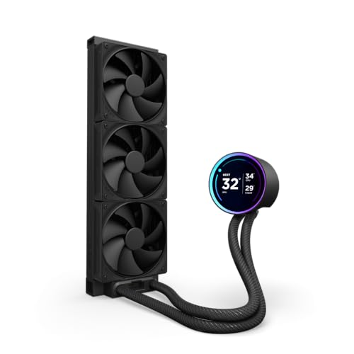 Image of NZXT Kraken Elite 360-360mm AIO CPU Cooler, LCD - Black, 360mm Radiator (Pack of 6)