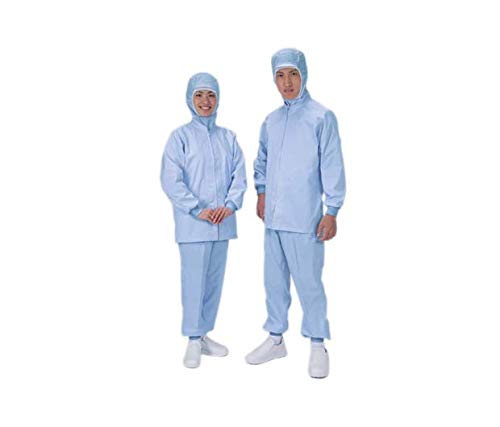 アズワン パンツ男性用 裾口ジャージタイプ 常温タイプ M サックスブルー/2-8746-02